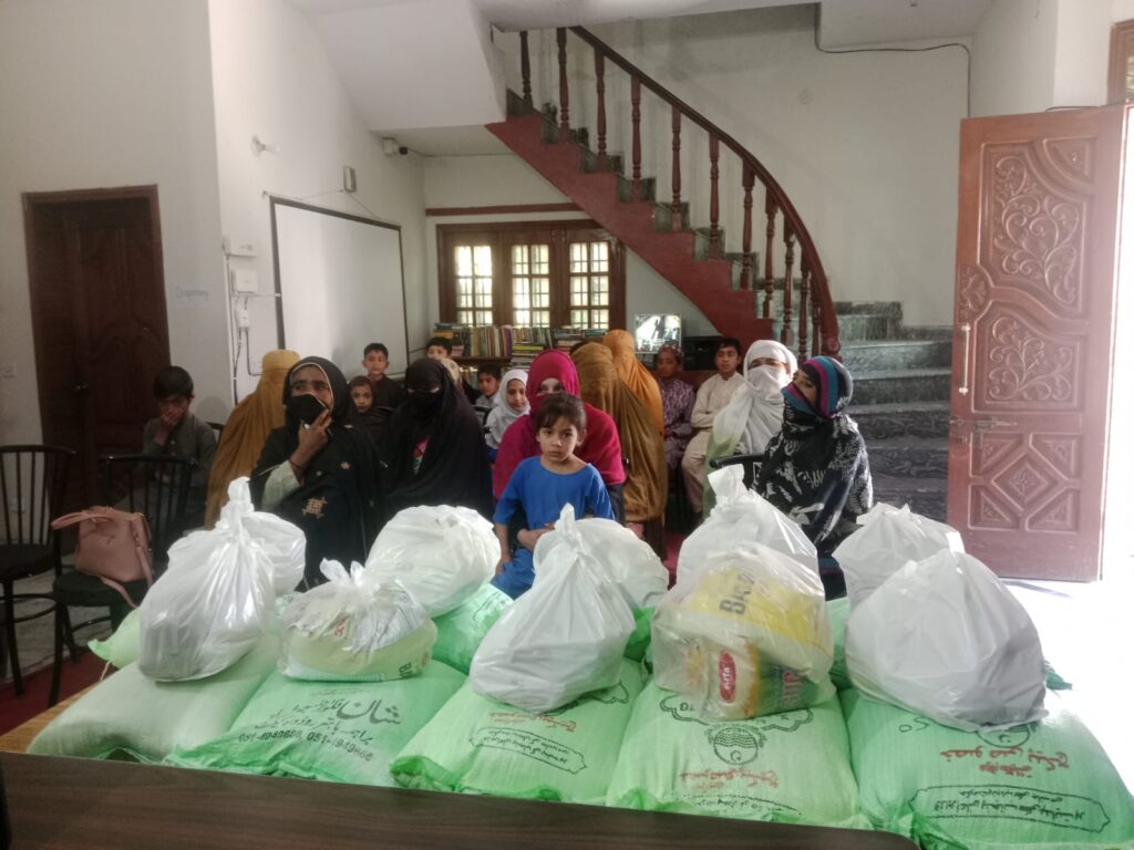 Giving Back To The Community – Reach to be Heard food ration distribution @ Head Office, Rawalpindi